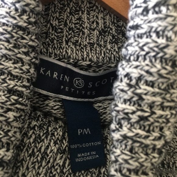 Karen Scott Gray Heathered sweater - Picture 6 of 6